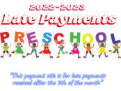 2022-2023 LATE PAYMENT- ELL & INTEGRATED PRE-SCHOOL